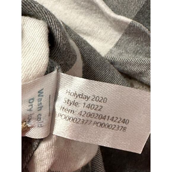 Marine Layer Clara Popover Gray Checkered Plaid Shirt Size Small - Picture 4 of 7